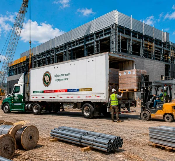 OD Truck at construction site